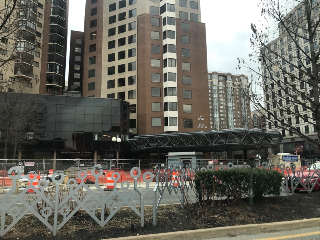 The Ballston Metro station seems to be undergoing some construction.