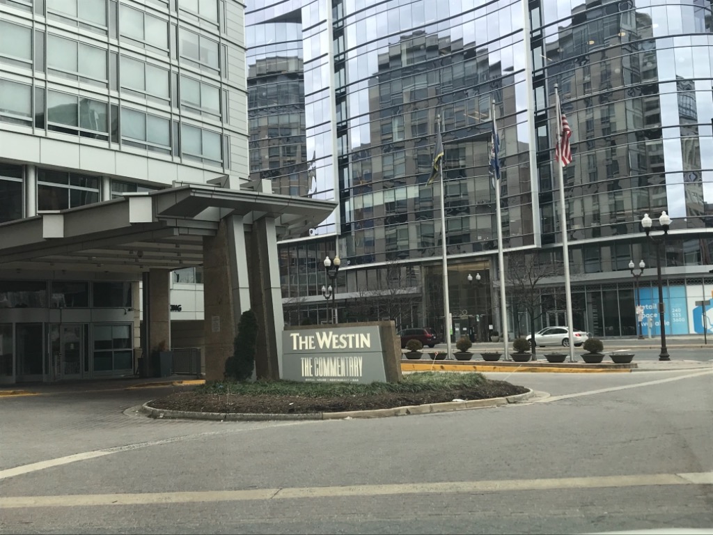 Front entrance to the Westin Hotel where will will gather on August 21 for our reunion.  It sits between Wilson Blvd and Fairfax Dr on Glebe Rd - approximately where the old Putt-Putt Golf course once stood.